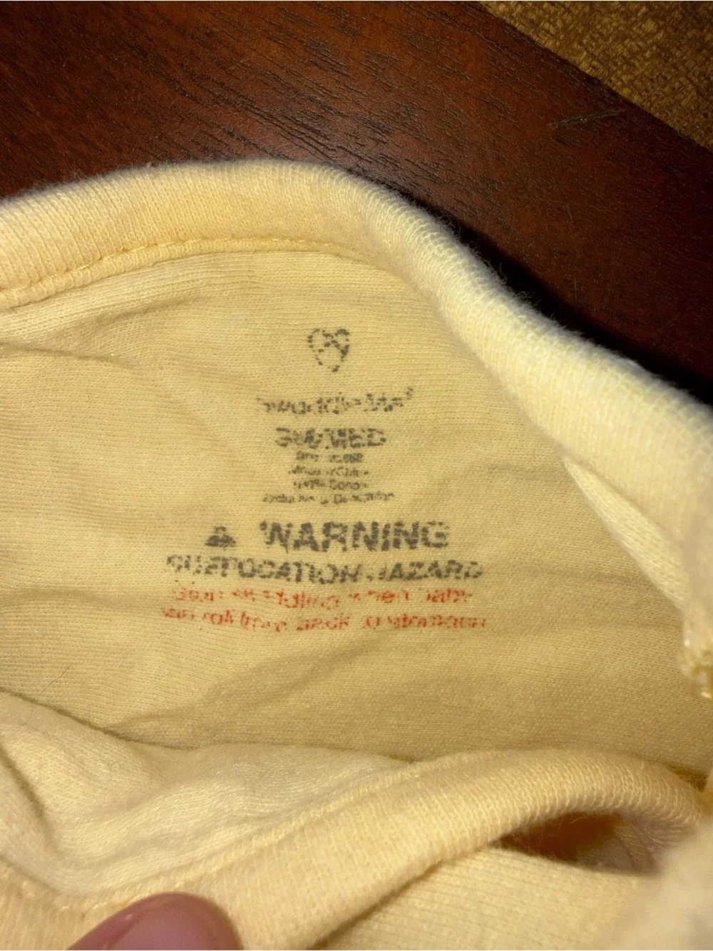 GAP Baby Yellow Swaddle Sleep Sack with Heart Detail